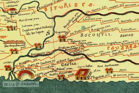 Carte le pays des Voconces