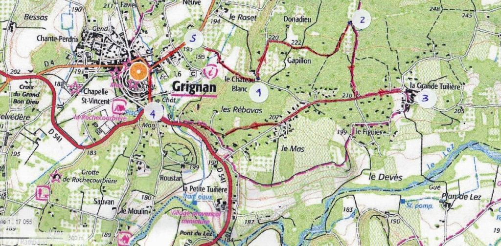 Carte de Grignan